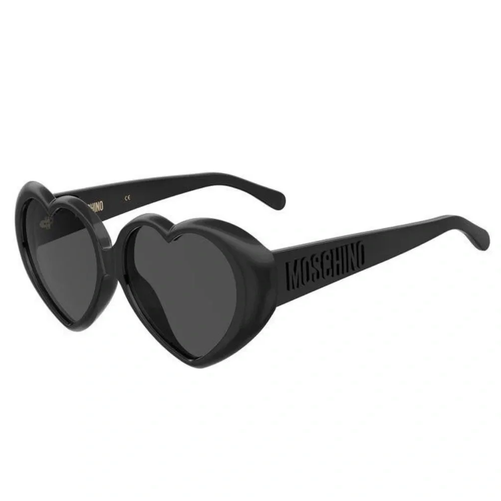 NWT Moschino Black Heart Shaped Sunglasses - Picture 5 of 5